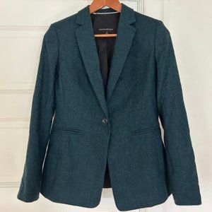 Banana Republic | Teal Tweed Blazer Size 2